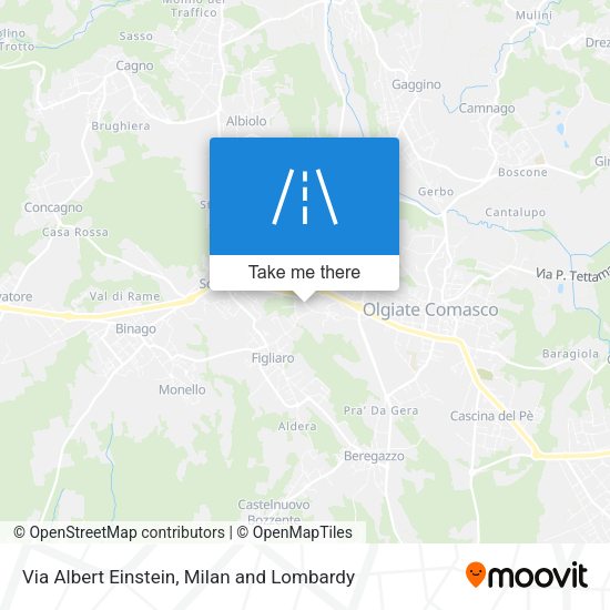 Via Albert Einstein map