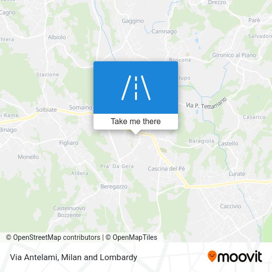 Via Antelami map