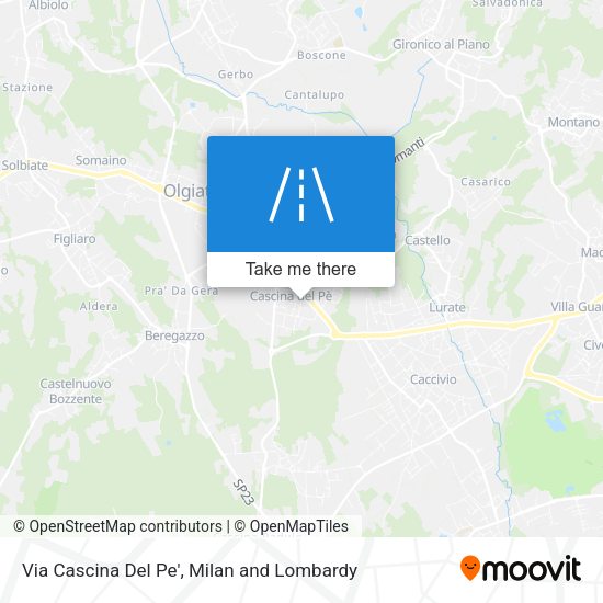 Via Cascina Del Pe' map