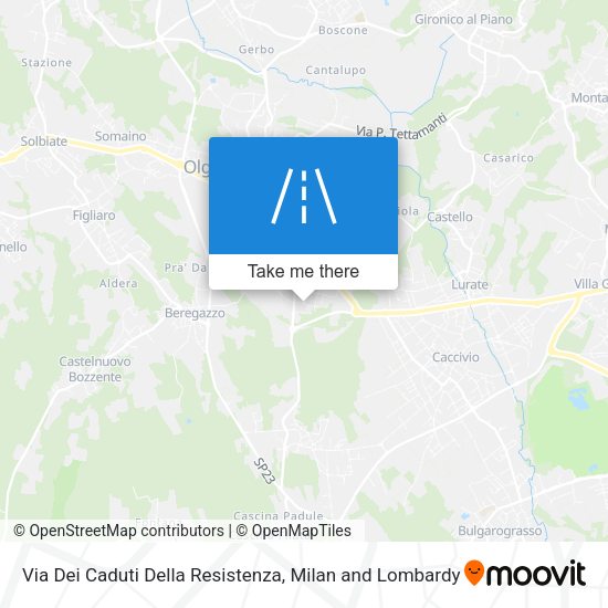 Via Dei Caduti Della Resistenza map