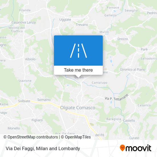 Via Dei Faggi map