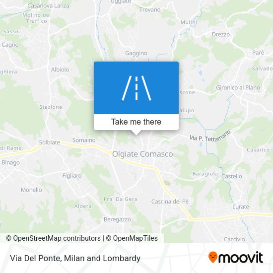 Via Del Ponte map