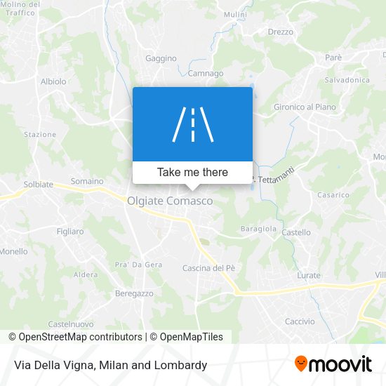 Via Della Vigna map