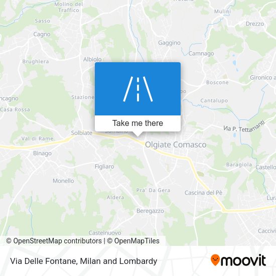 Via Delle Fontane map