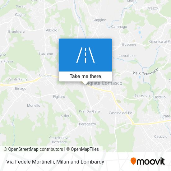 Via Fedele Martinelli map
