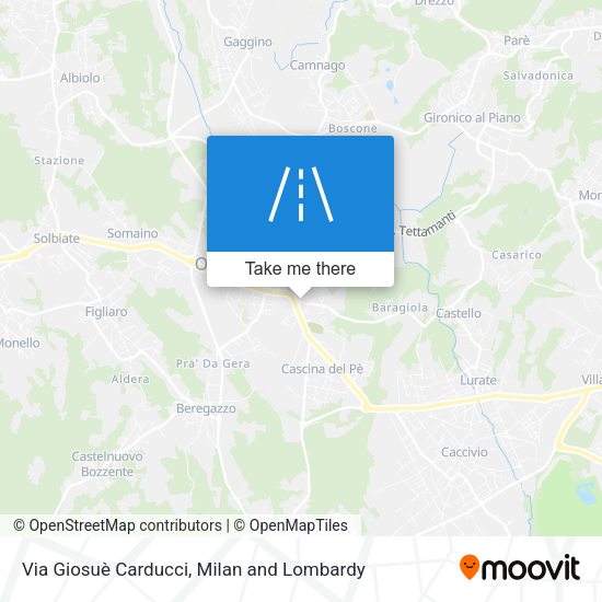 Via Giosuè Carducci map