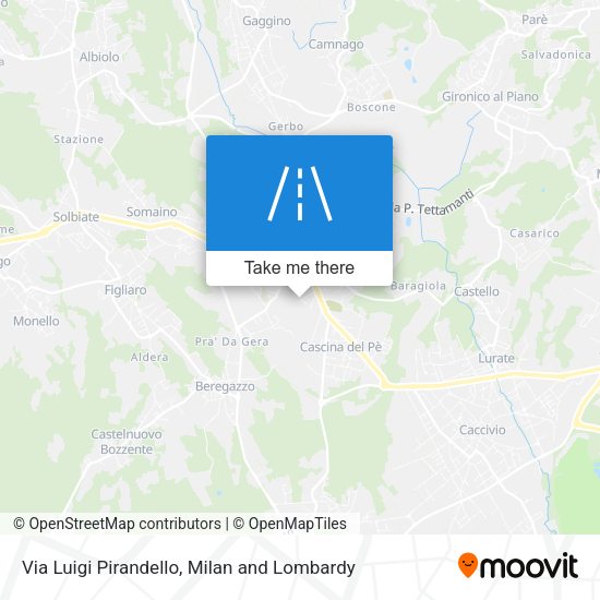 Via Luigi Pirandello map