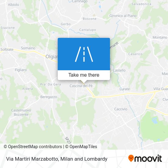Via Martiri Marzabotto map
