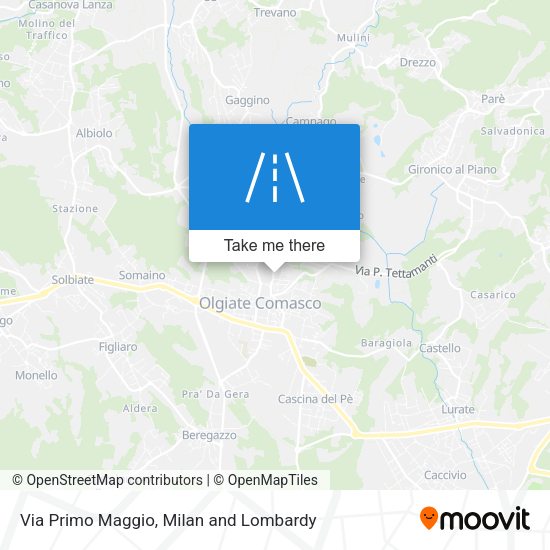Via Primo Maggio map