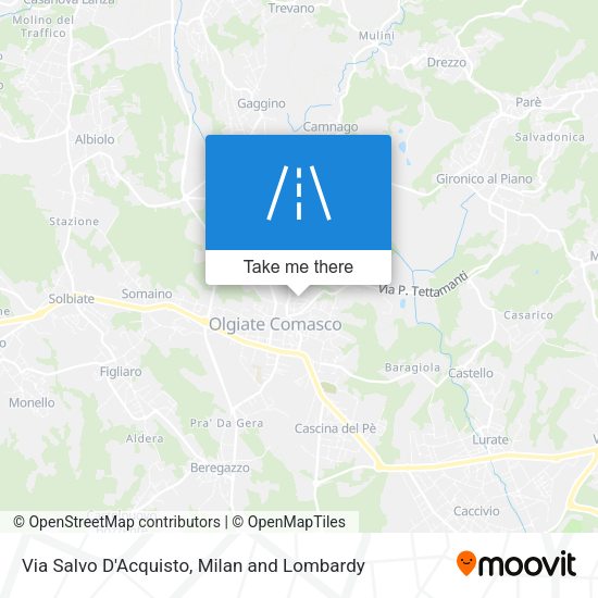 Via Salvo D'Acquisto map