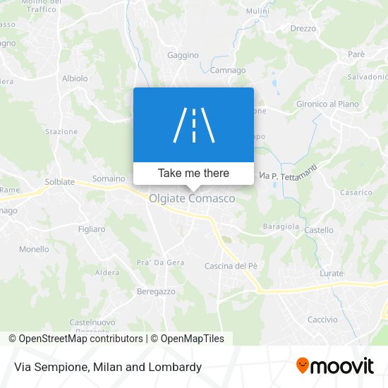 Via Sempione map