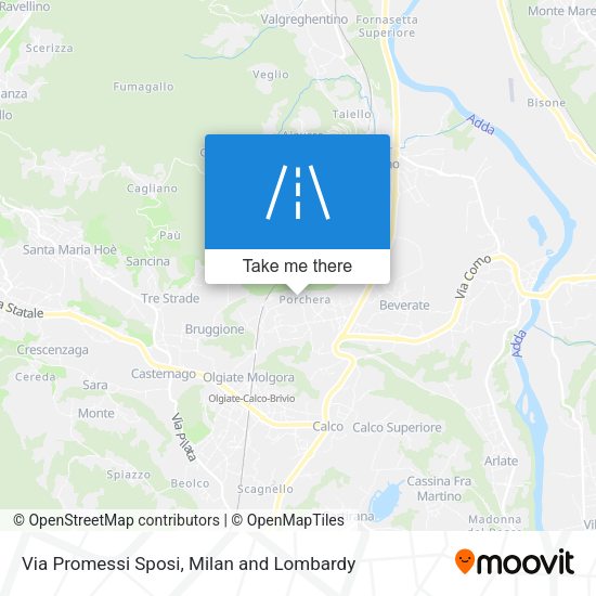 Via Promessi Sposi map