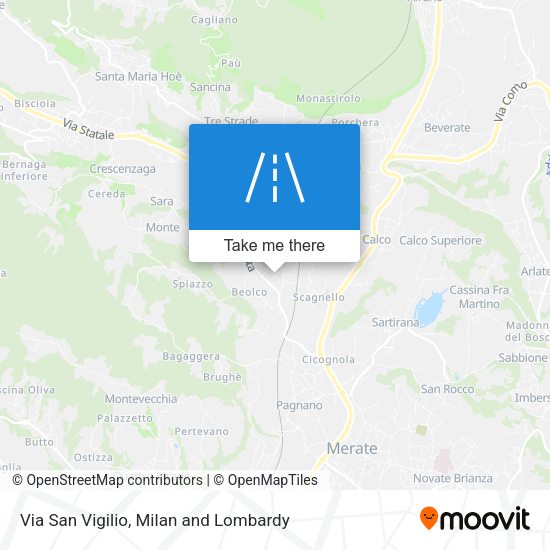 Via San Vigilio map