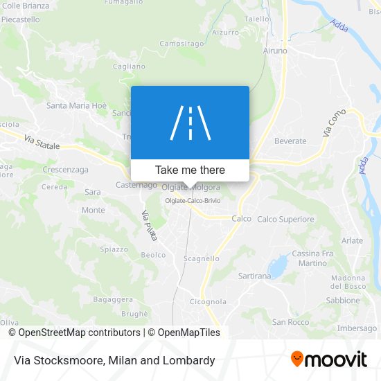 Via Stocksmoore map