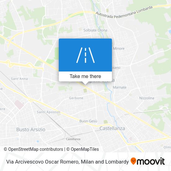 Via Arcivescovo Oscar Romero map