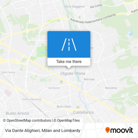 Via Dante Alighieri map