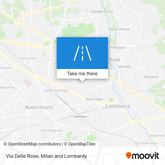 Via Delle Rose map