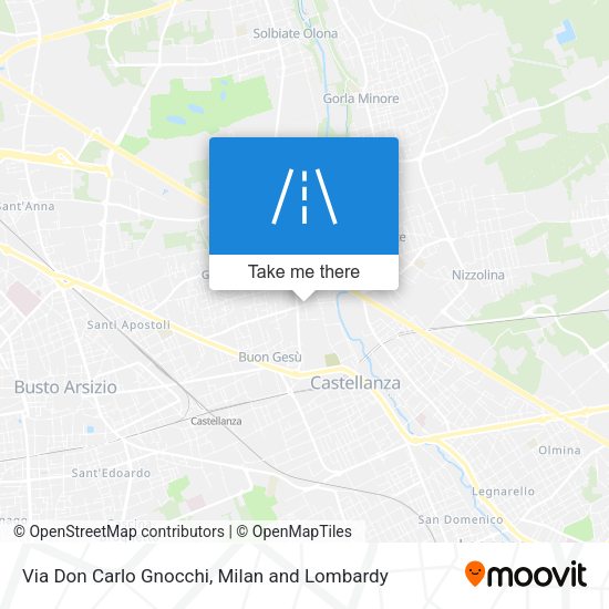 Via Don Carlo Gnocchi map