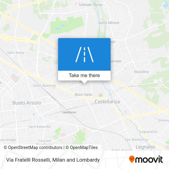 Via Fratelli Rosselli map