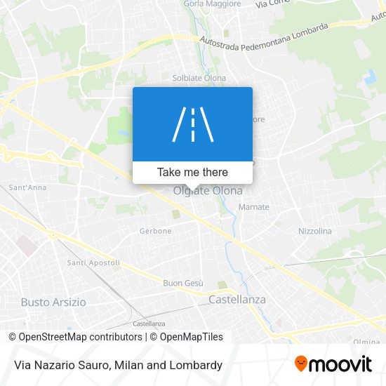 Via Nazario Sauro map