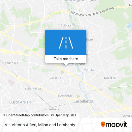 Via Vittorio Alfieri map