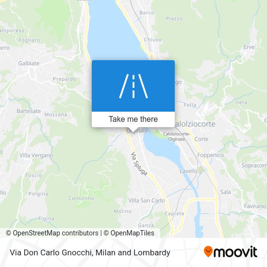 Via Don Carlo Gnocchi map