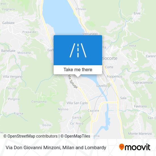 Via Don Giovanni Minzoni map