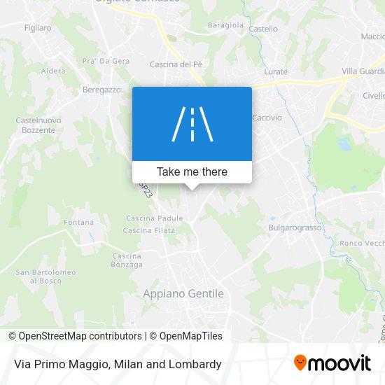 Via Primo Maggio map