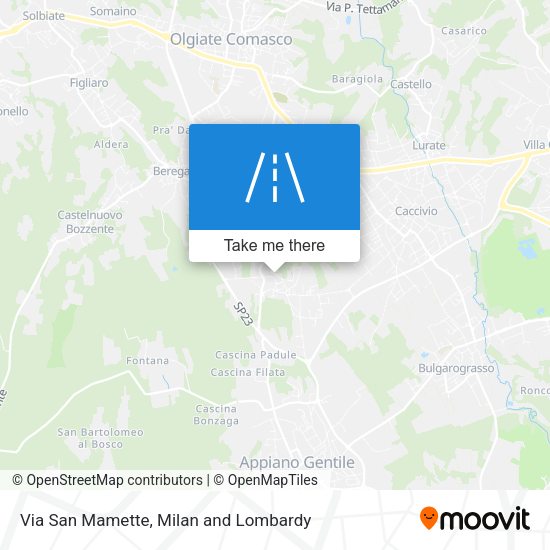 Via San Mamette map