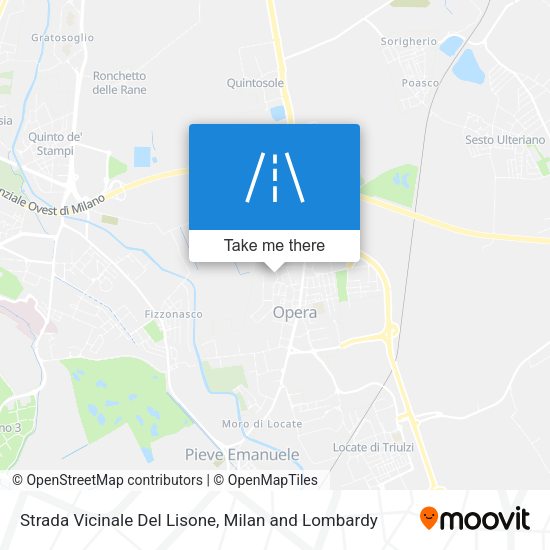 Strada Vicinale Del Lisone map