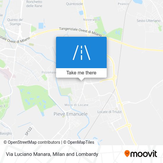 Via Luciano Manara map
