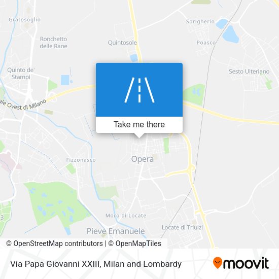 Via Papa Giovanni XXIII map