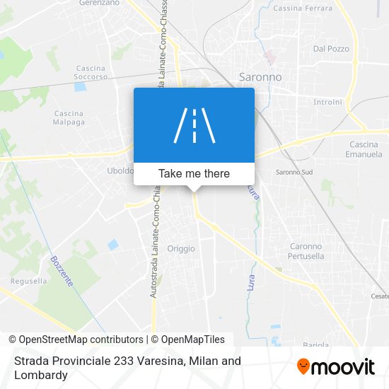 Strada Provinciale 233 Varesina map