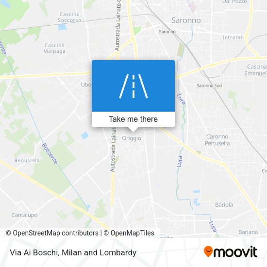 Via Ai Boschi map