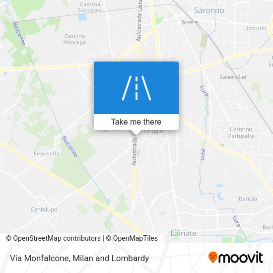 Via Monfalcone map