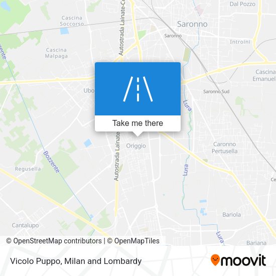 Vicolo Puppo map