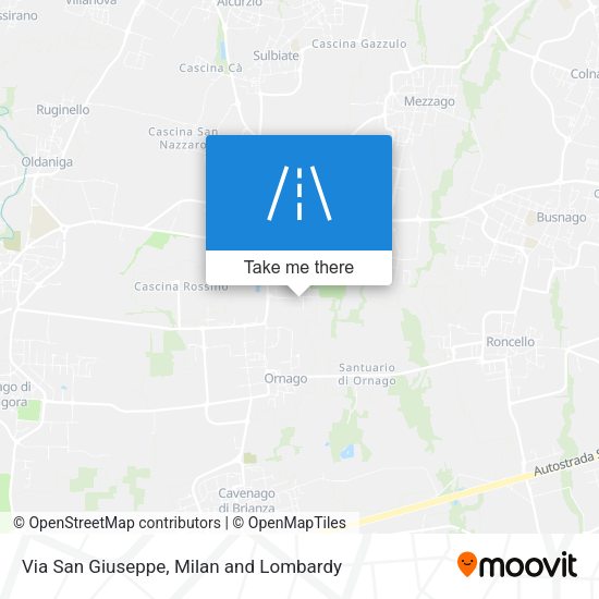 Via San Giuseppe map