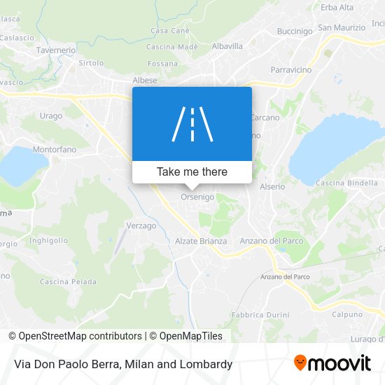 Via Don Paolo Berra map