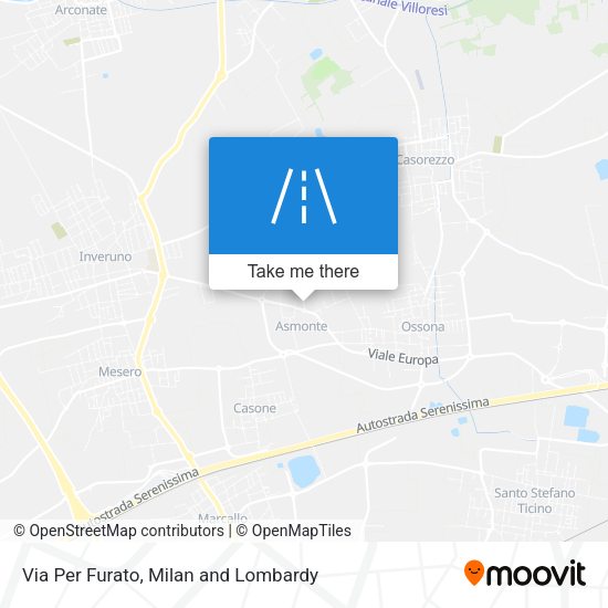 Via Per Furato map