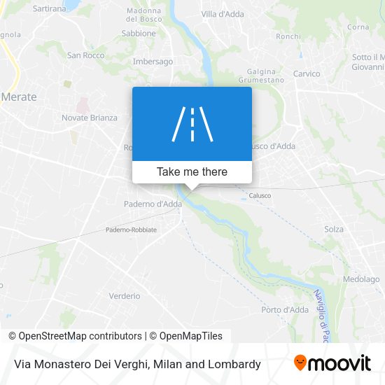 Via Monastero Dei Verghi map
