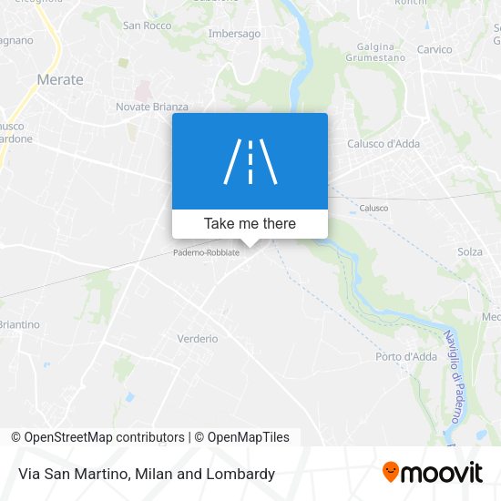 Via San Martino map