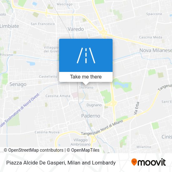 Piazza Alcide De Gasperi map