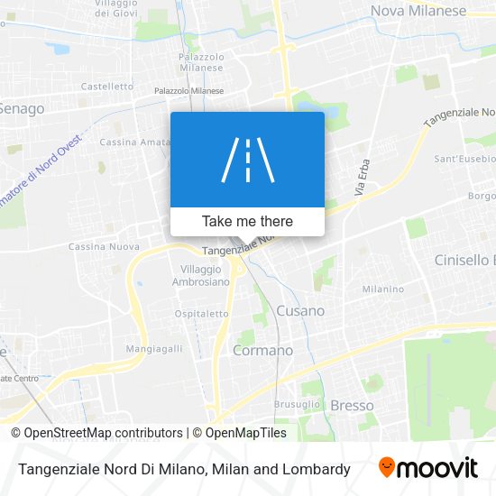 Tangenziale Nord Di Milano map