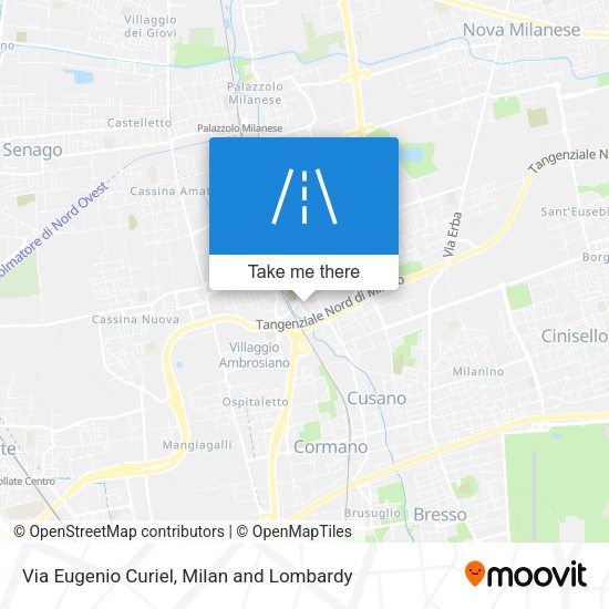 Via Eugenio Curiel map