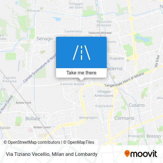 Via Tiziano Vecellio map