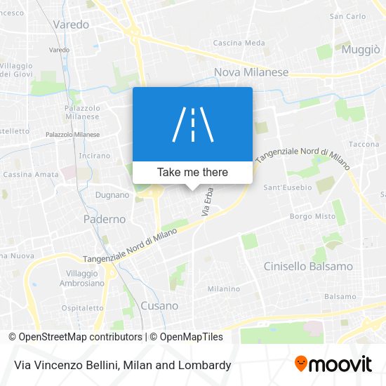 Via Vincenzo Bellini map