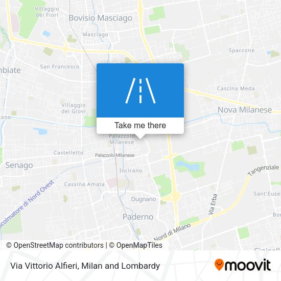 Via Vittorio Alfieri map