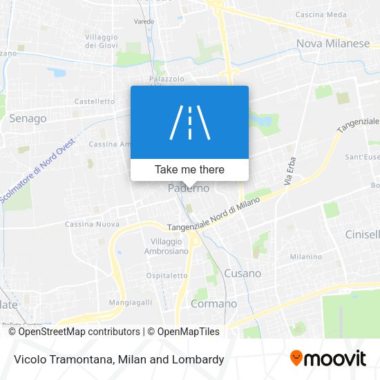 Vicolo Tramontana map
