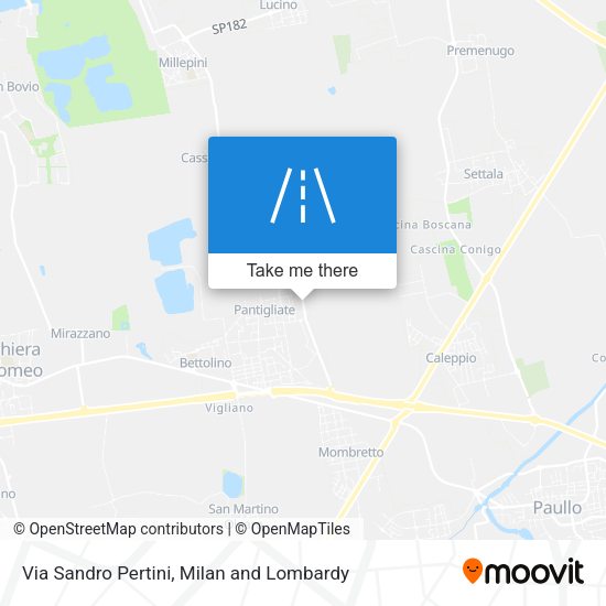 Via Sandro Pertini map
