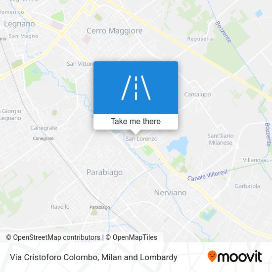Via Cristoforo Colombo map
